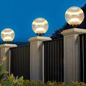 Đèn cầu kẻ sọc D300, D400 chiếu sáng ngoại cảnh