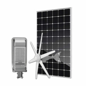 Bộ đèn đường năng lượng mặt trời kết hợp Turbine gió 70W nâng cấp công suất pin