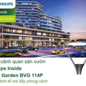 Đầu đèn LED cảnh quan đô thị Philips Inside BVG 114P