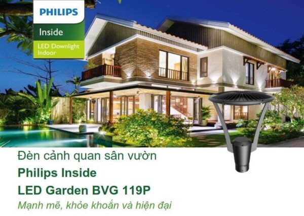 Đầu đèn LED cảnh quan đô thị Philips Inside BVG 119P