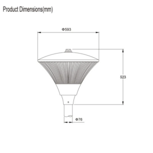 Đầu đèn LED cảnh quan sân vườn đô thị Philips Inside BVG 132P