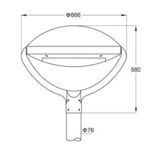 Đầu đèn LED chiếu sáng cảnh quan đô thị Philips Inside BVG 129P