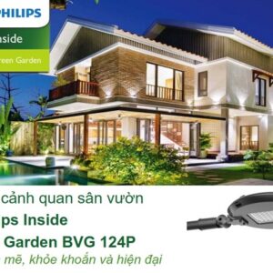 Đèn đường LED hình lá chip SMD Philips Inside BVG 124P